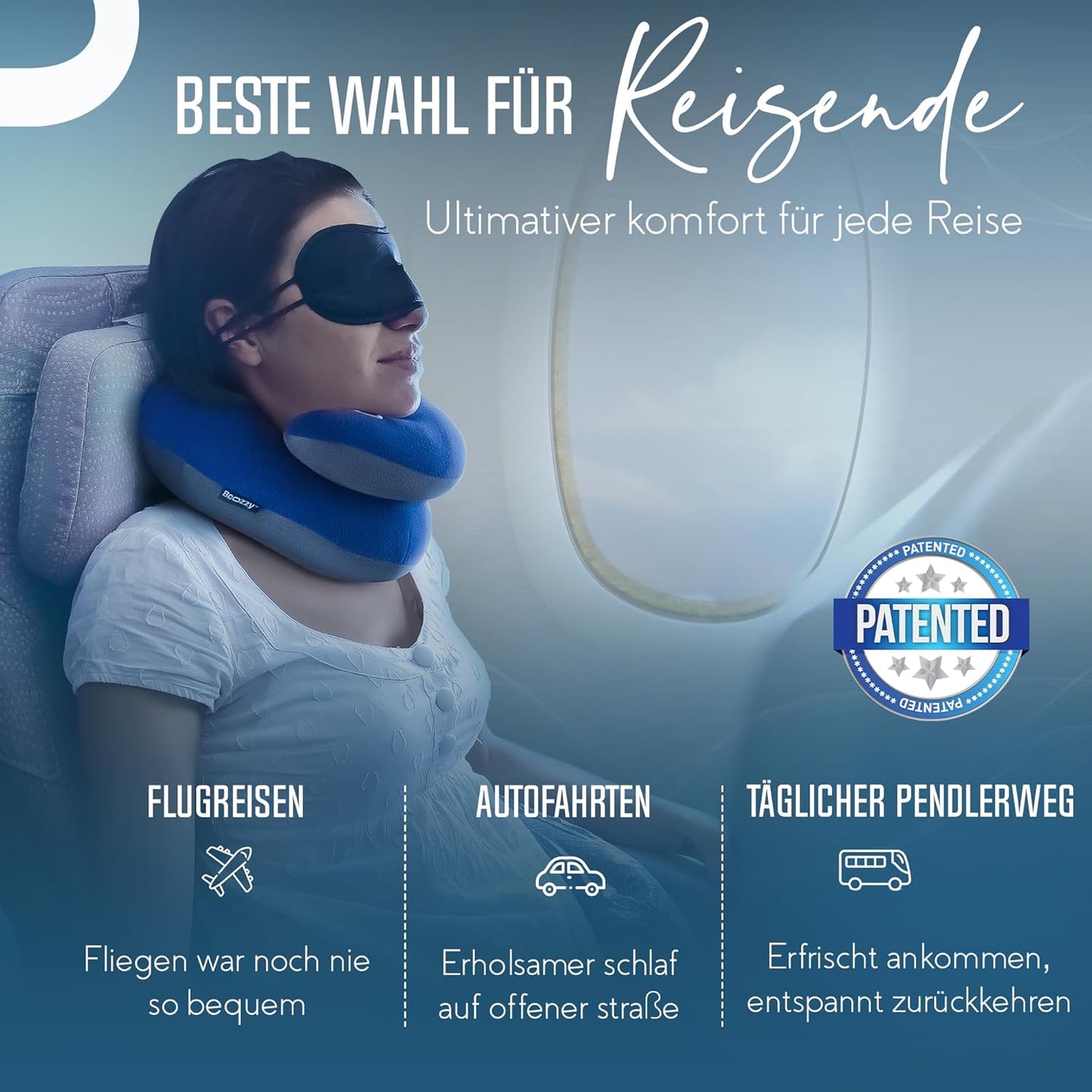 Reisekissen, Large (Adults) ; Blau