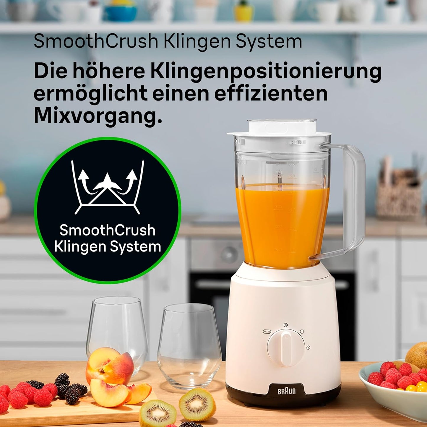 JB1000WH Household PowerBlend 1, Weiß Standard-Mixaufsatz