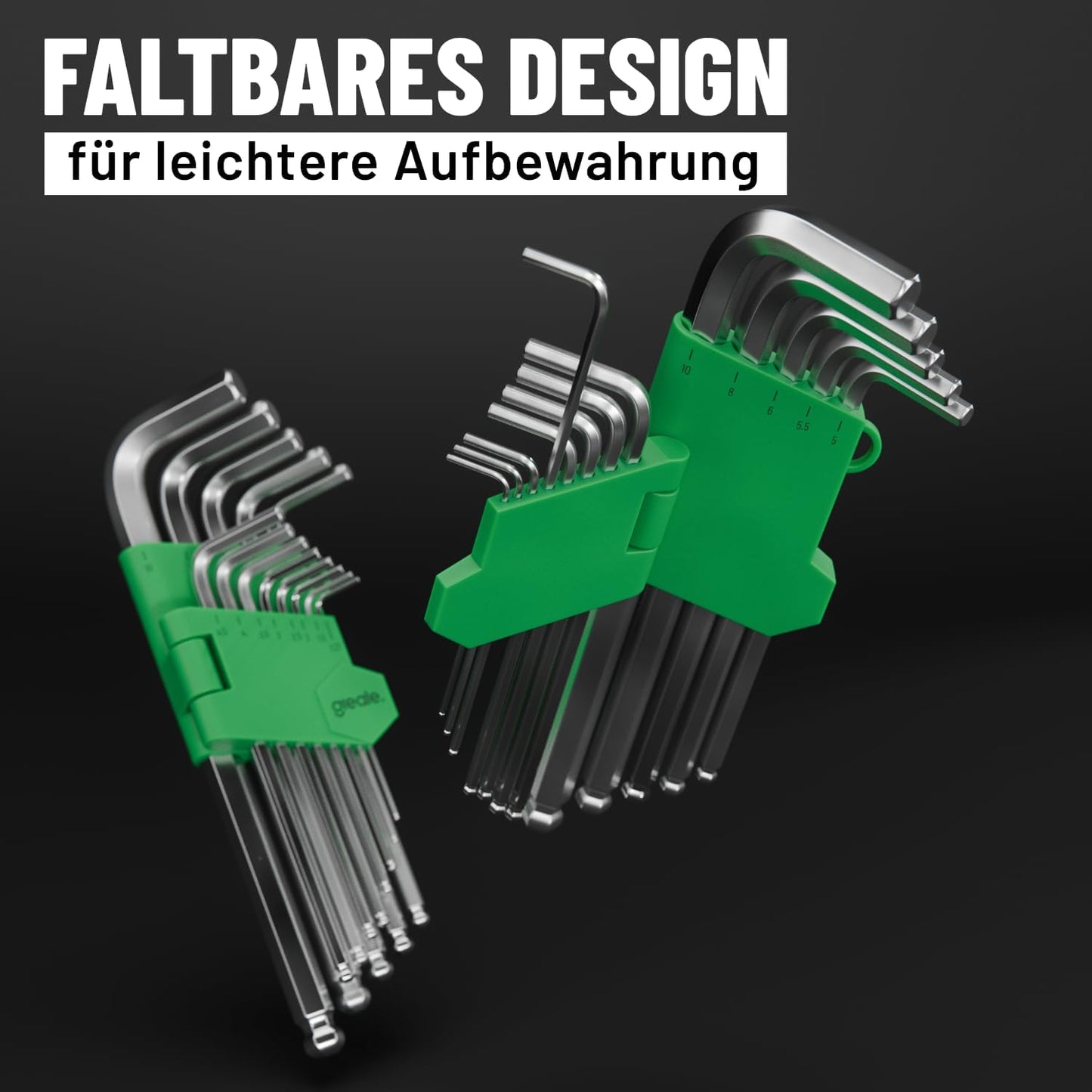 Innensechskantschlüssel-Set mit Kugelkopf, 2x 13-tlg., 2x 13er Set