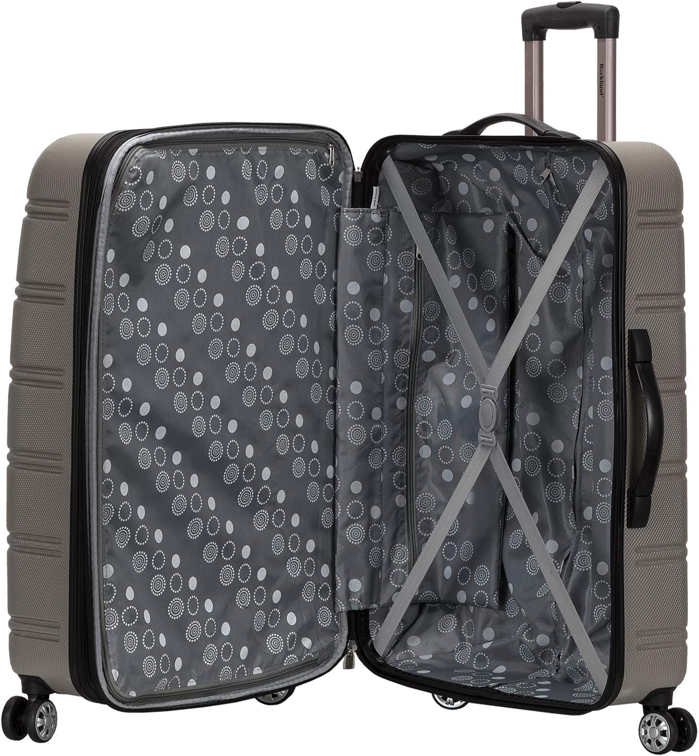 3-teiliges Melbourne Hartschalen-Koffer-Set, 3-Piece Set (20/24/28) Silber