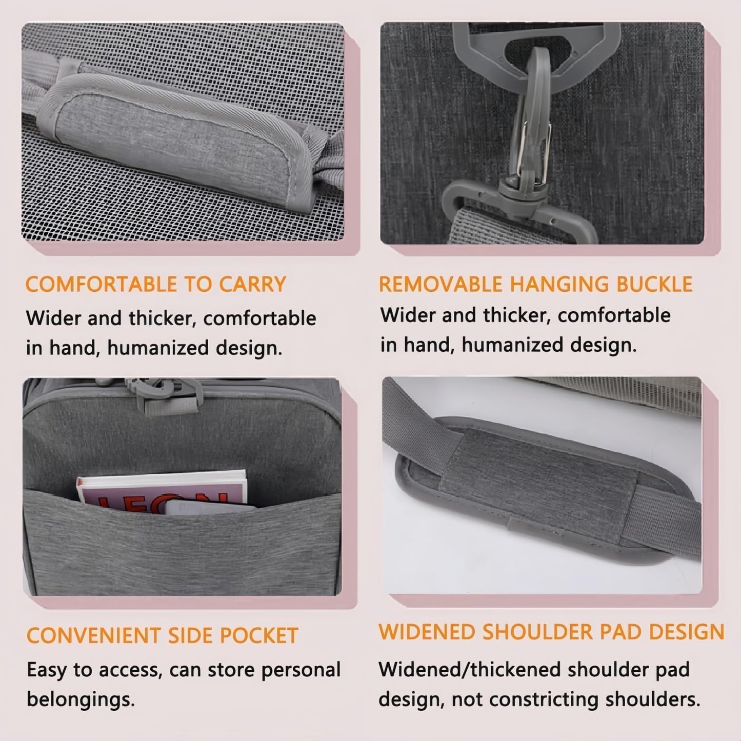 Tragbare Haustiertasche, Schwarz