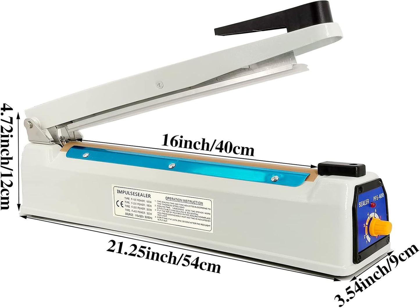 Folienschweissgerät, 400mm / Weiss