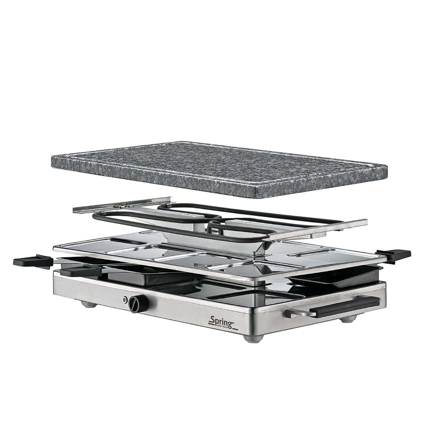 Classic Raclettegrill mit Granitsteinplatte, Raclette Granitplatte