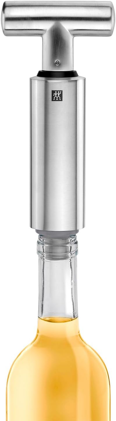 4-teiliges Weinpumpe Sommelier-Set, 4-teilig Schwarz