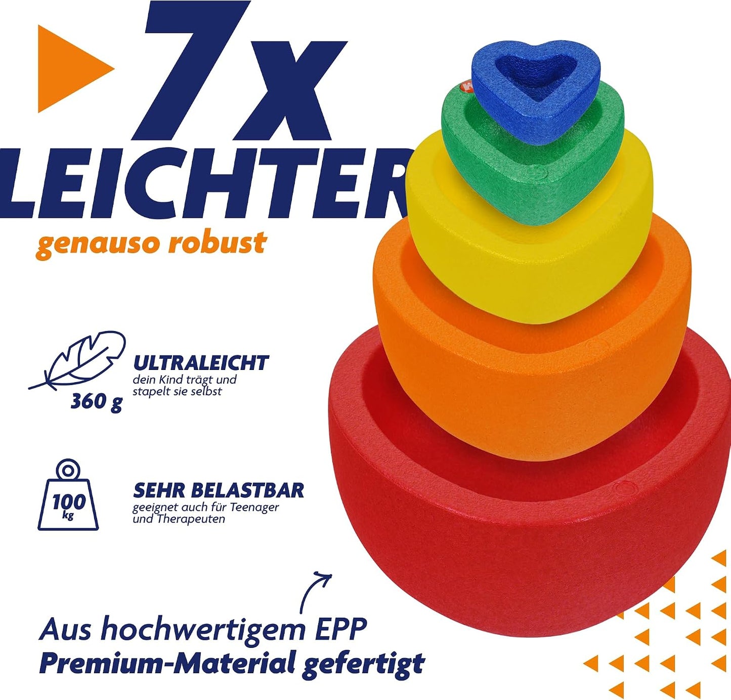 Sensorische Balanciersteine für Kinder, Mehrfarbig