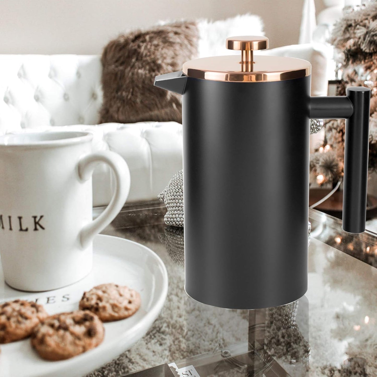 French Press, 1000ml / Schwarz
