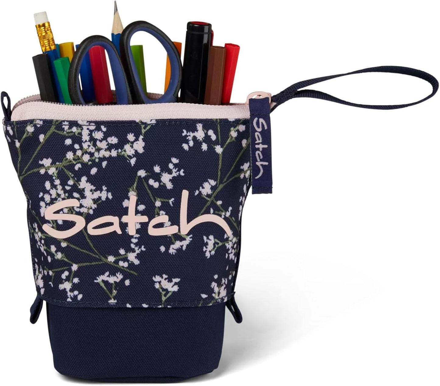 Pencil Slider Federmäppchen, Bloomy Breeze - Dunkelblau