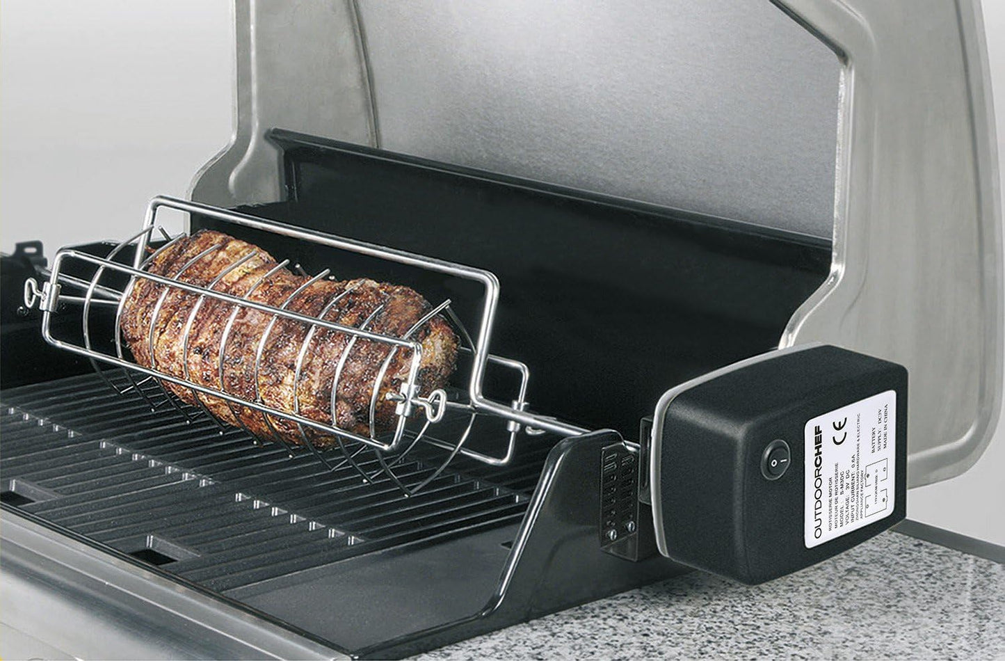 Grillzubehör Drehkorb Set (15x76x15 cm)