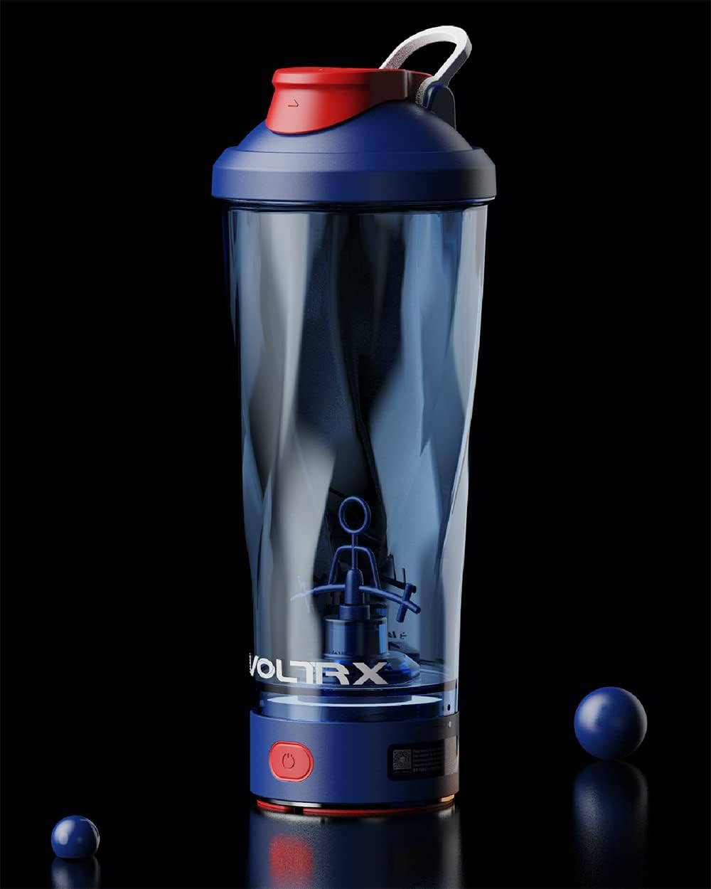 Elektrischer Eiweiss-Shaker, Macht Blau