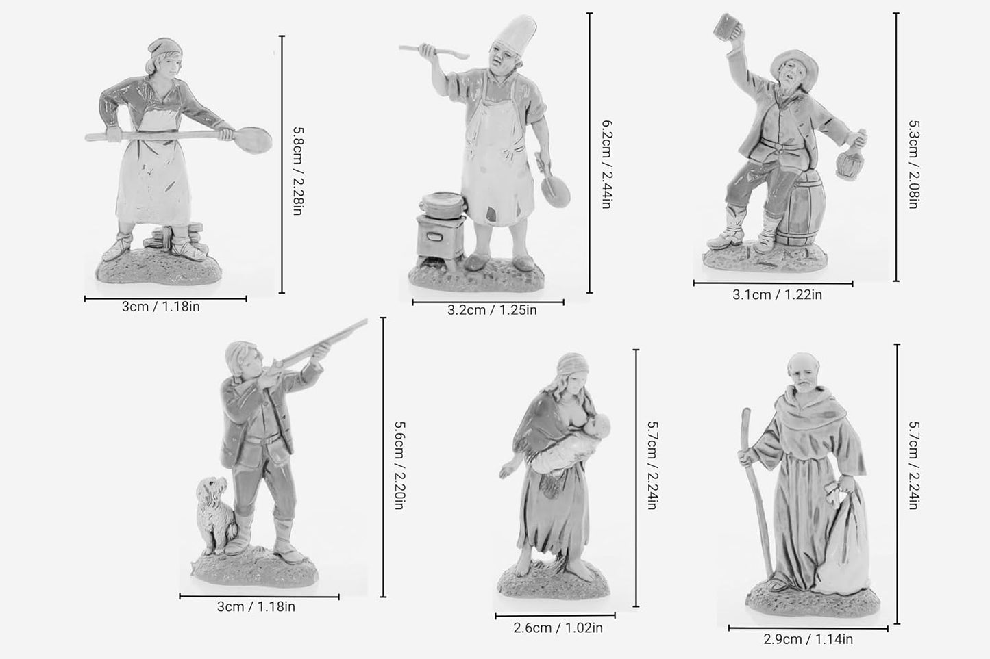 Neapolitanische Krippenfiguren-Set