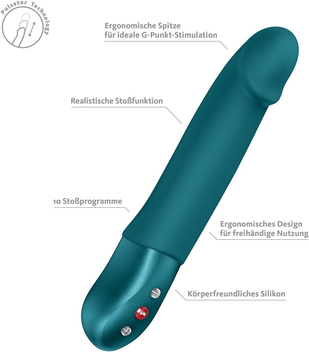 Stronic Real Pulsator mit Stossbewegung, Petrol