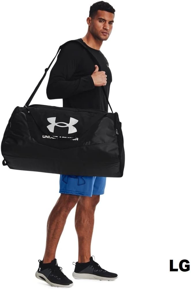 Unisex UA Undeniable Sporttasche, Einheitsgröße Black / Black / Metallic Silver