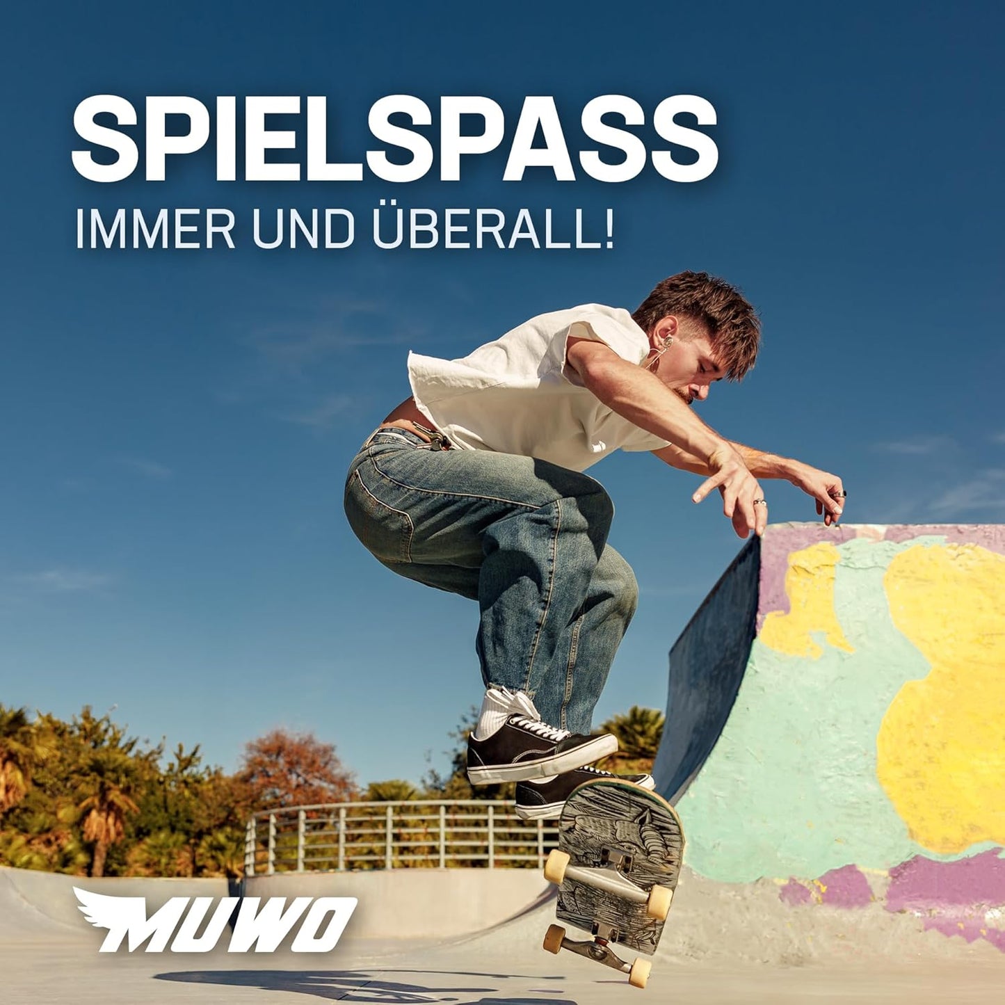 Street Skateboard - Komplettboard für Einsteiger, Swing & Wing