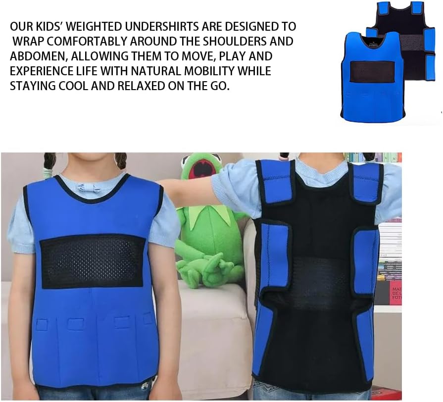 Gewichtsweste für Kinder, blue M