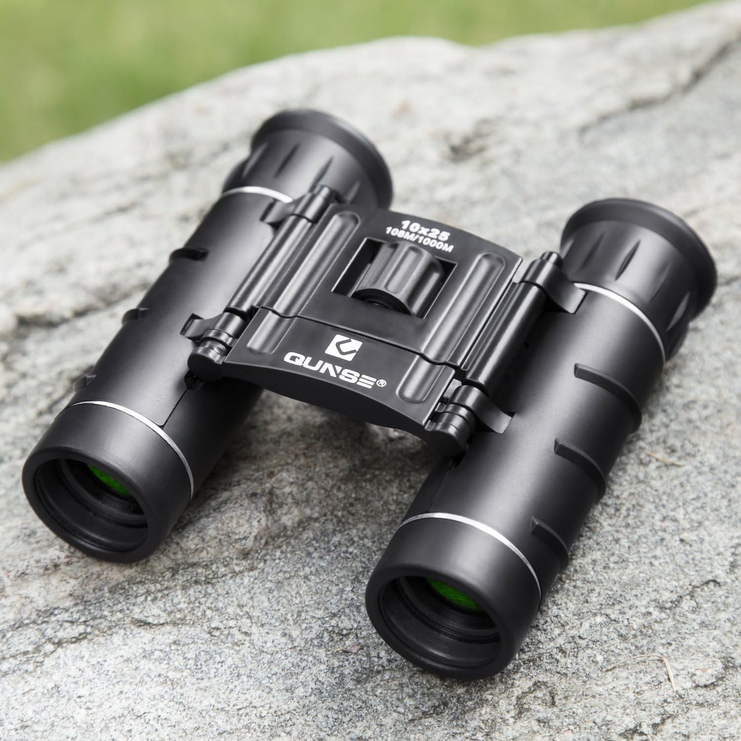 Kompaktes Fernglas 10x25 für Vogelbeobachtung, schwarz