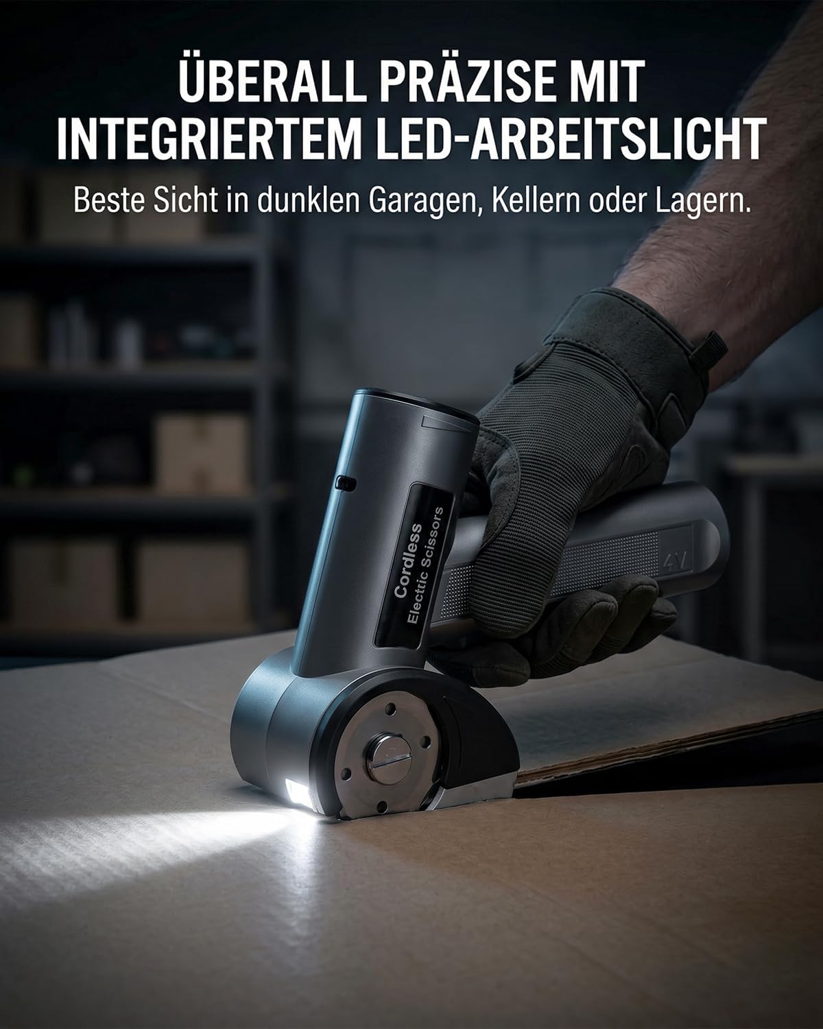 Akku Kartonschneider mit 5 Geschwindigkeiten