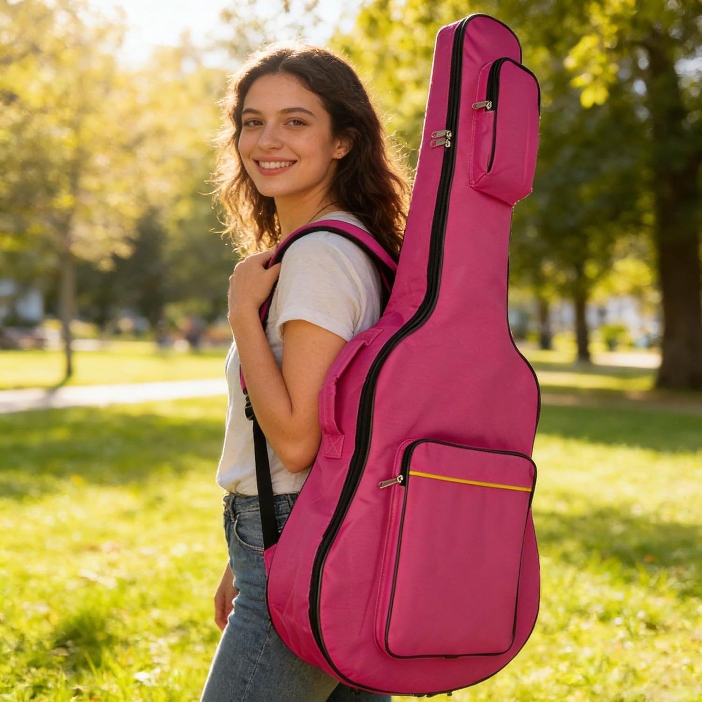 Wasserdichte Gitarrentasche, Rose Rot