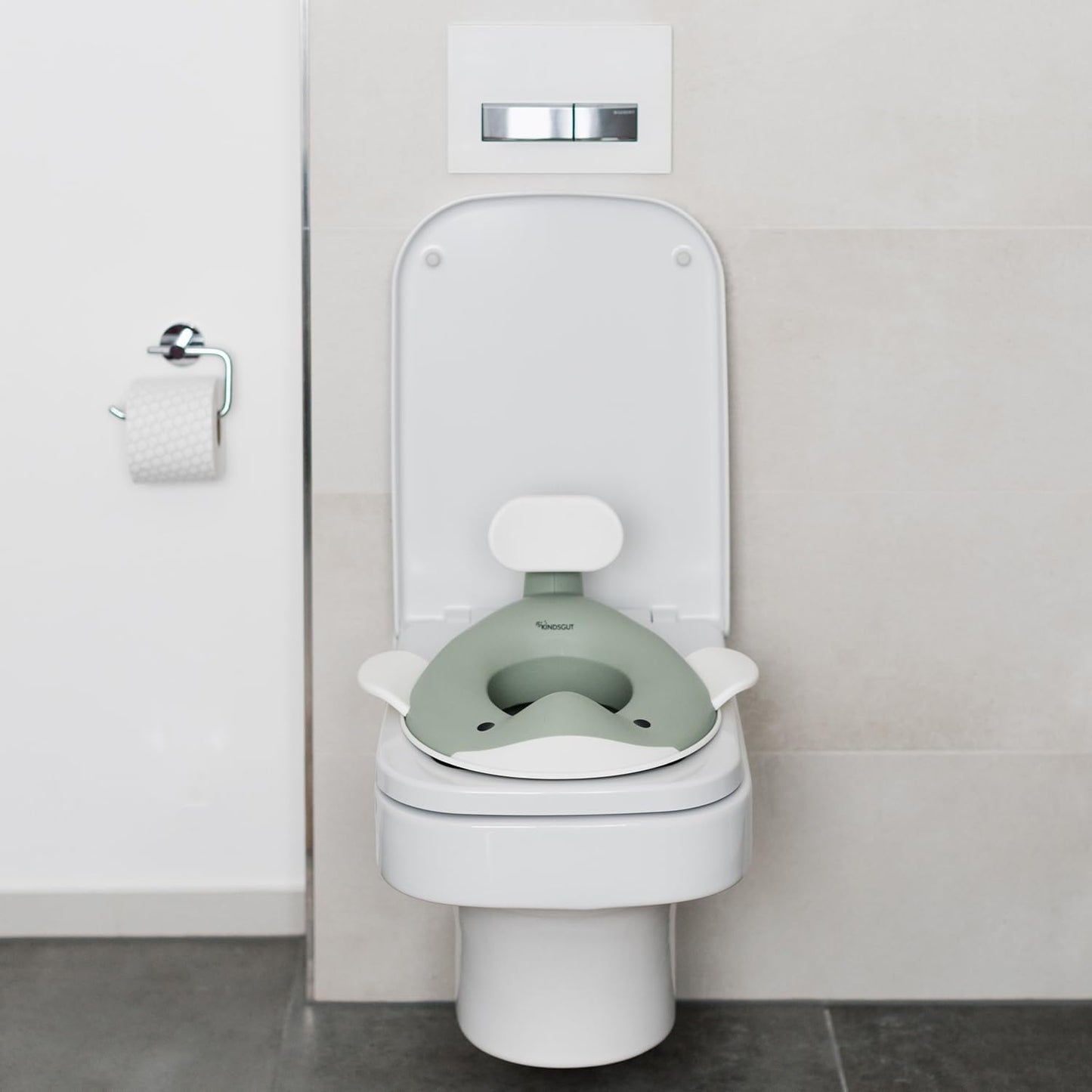 Toilettenaufsatz Wal-Design, Pistazie