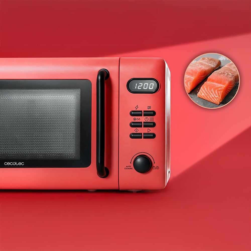 Mikrowelle mit Grill und Auftaufunktion, Grün Digital | Grill