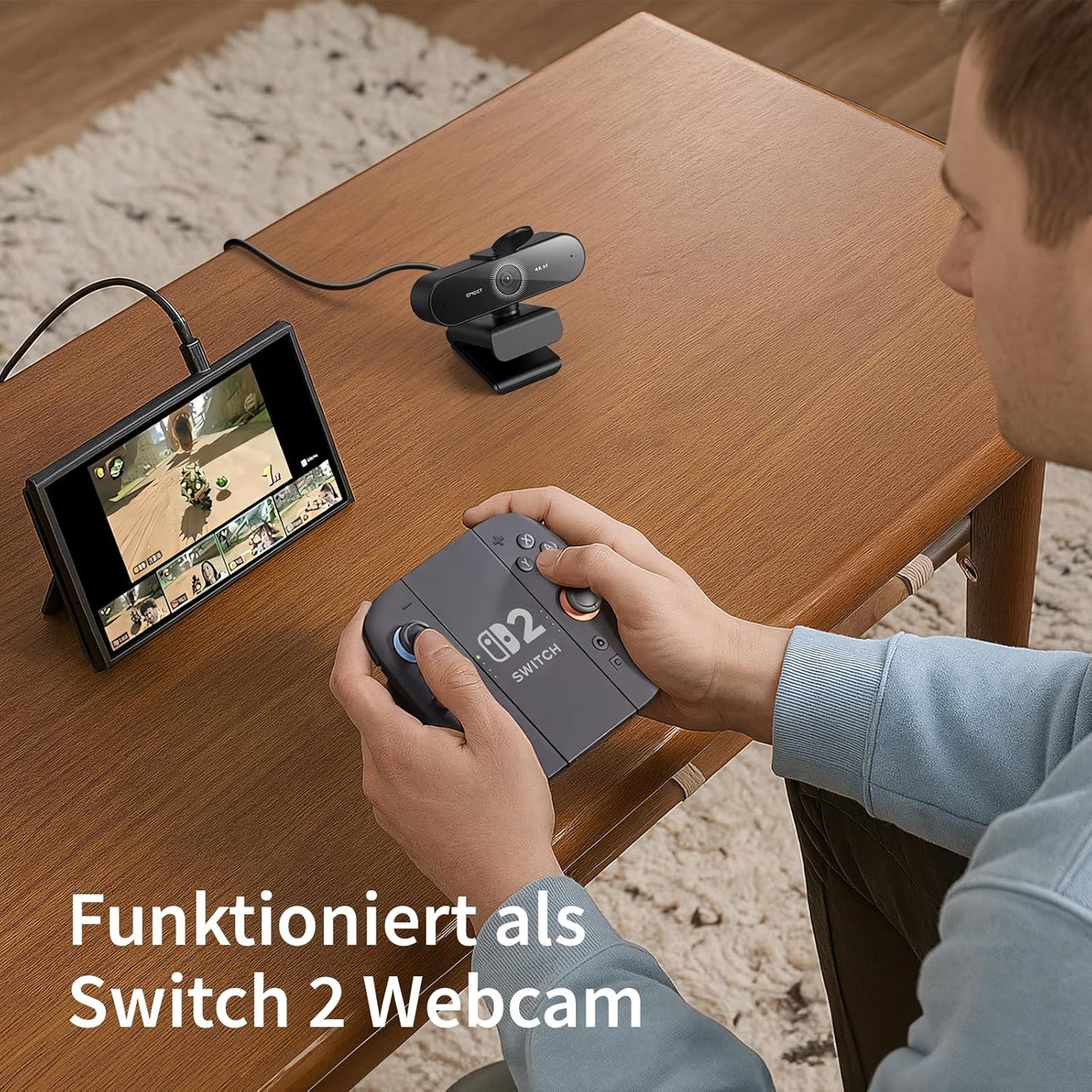 Nova 4K Webcam mit Rauschunterdrückungs-Mikrofonen