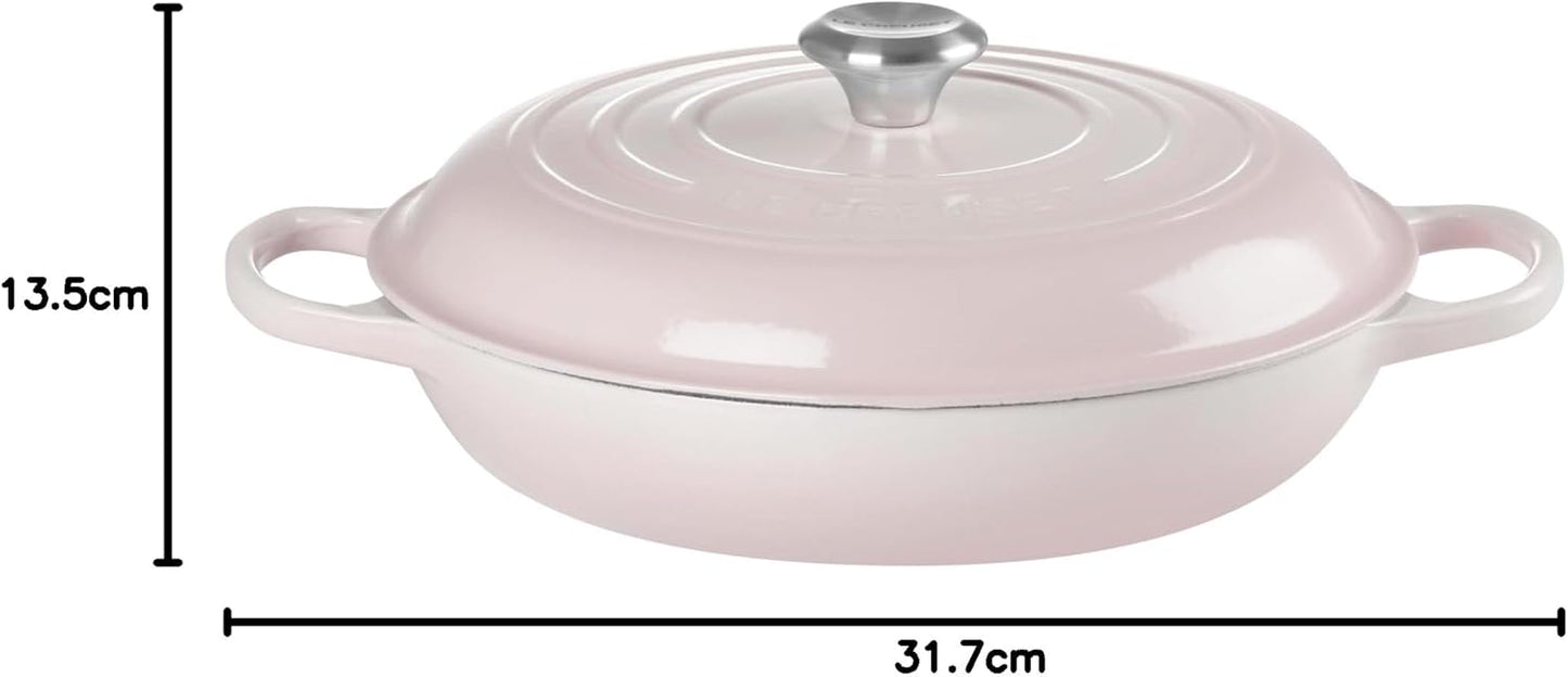Signature Gusseisen-Gourmettopf, Shell Pink 30 cm