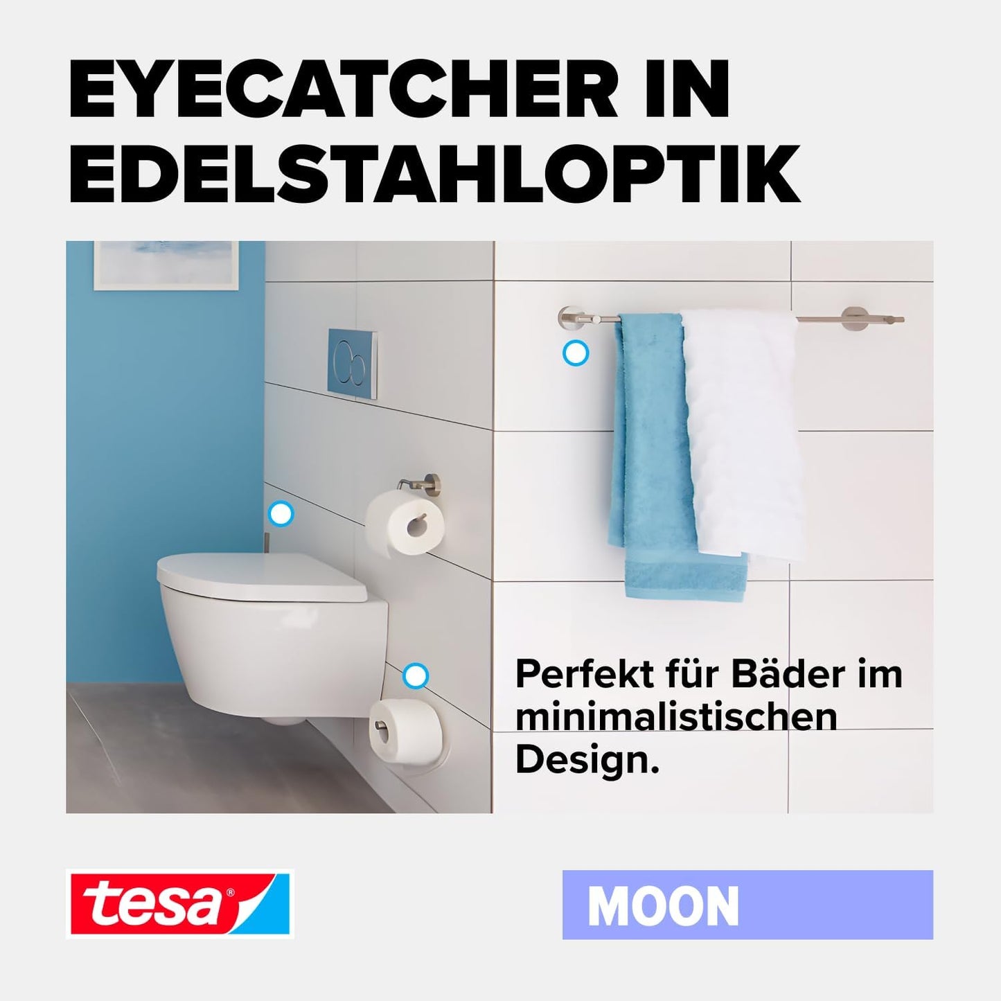 Selbstklebender Toilettenpapierhalter mit Deckel, Toilettenpapierhalter