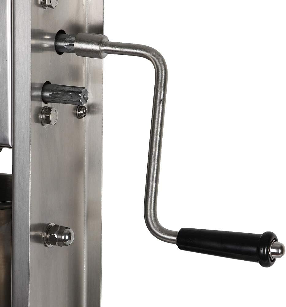 Wurstfüllmaschine mit 2-Gang-Getriebe und 4 Füllrohren, 5 Liter