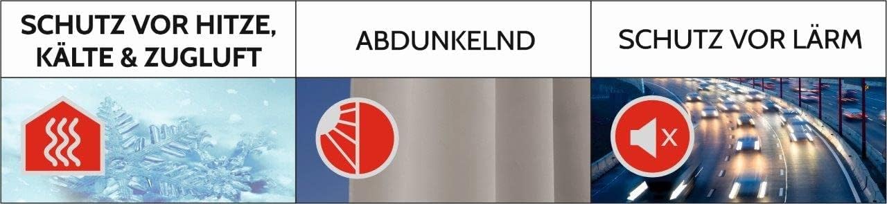 Akustikvorhang Acustico, H245 x B135 cm (1er Pack) Grau