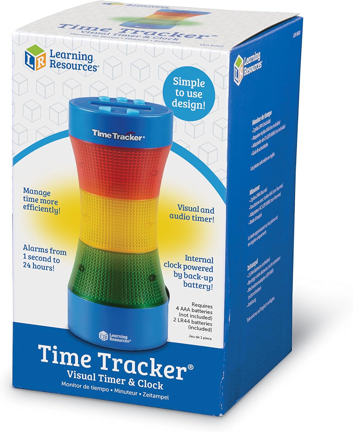 Visueller Zeit-Tracker Timer & Uhr für Kinder, Ohne zusätzliche Batterien