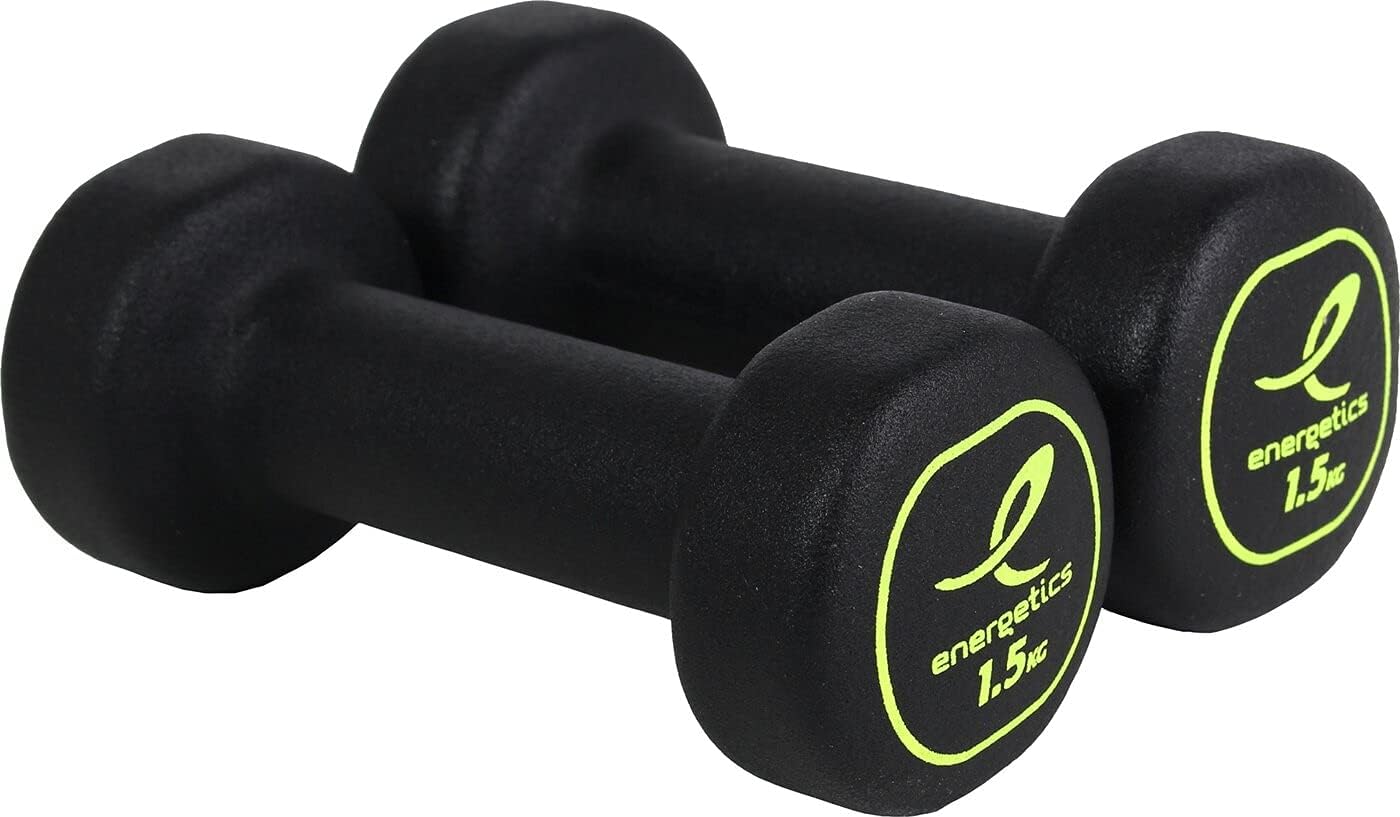 Neopren Hantel-Set, 2X1,0 Black/Yellow