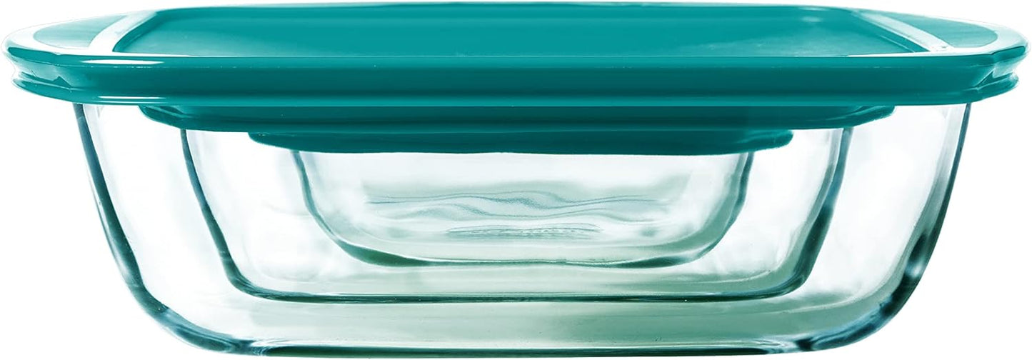 Cook & Store - 3-teiliges Glasschalen-Set mit Deckel