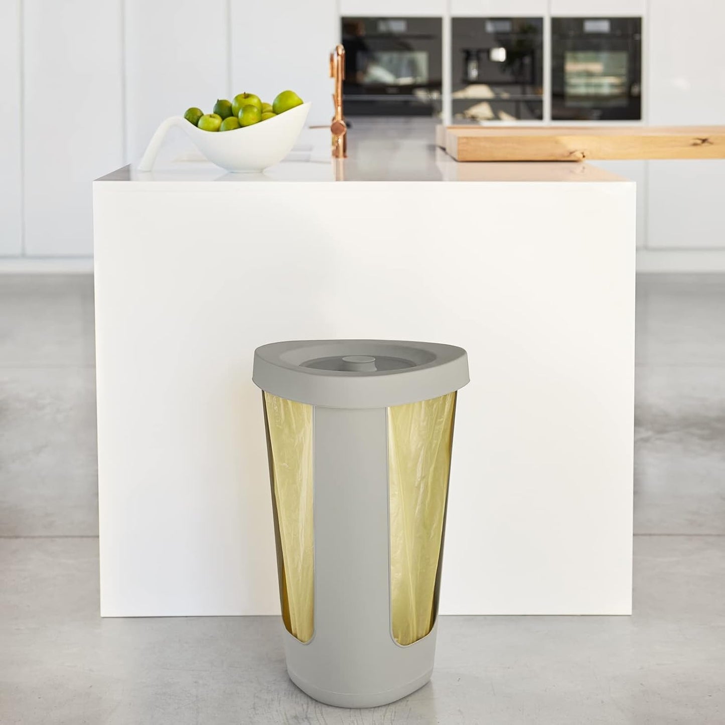 3er-Set Müllsackständer, 3 x Müllsackständer Cappuccino