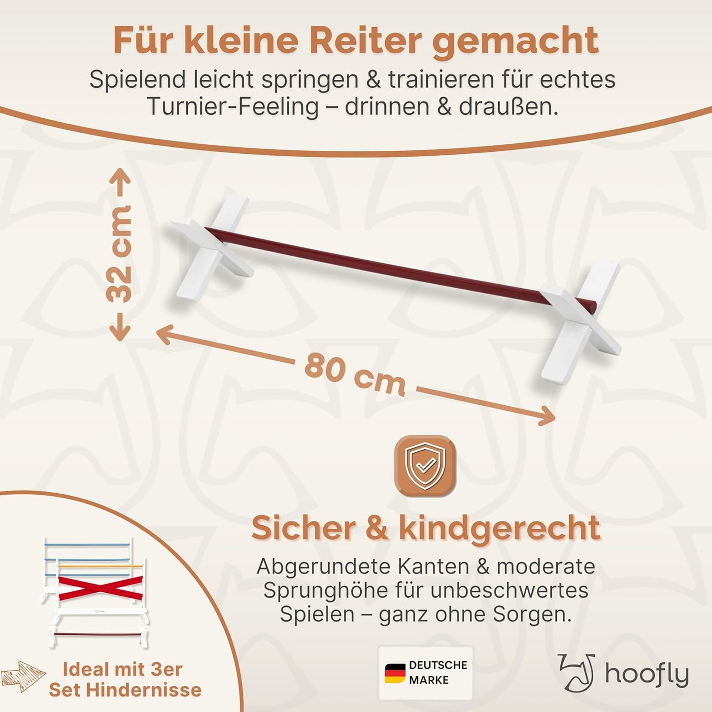 Hobby Horse Cavaletti-Set (3-teilig) für Kinder, Cavaletti 3er-Set