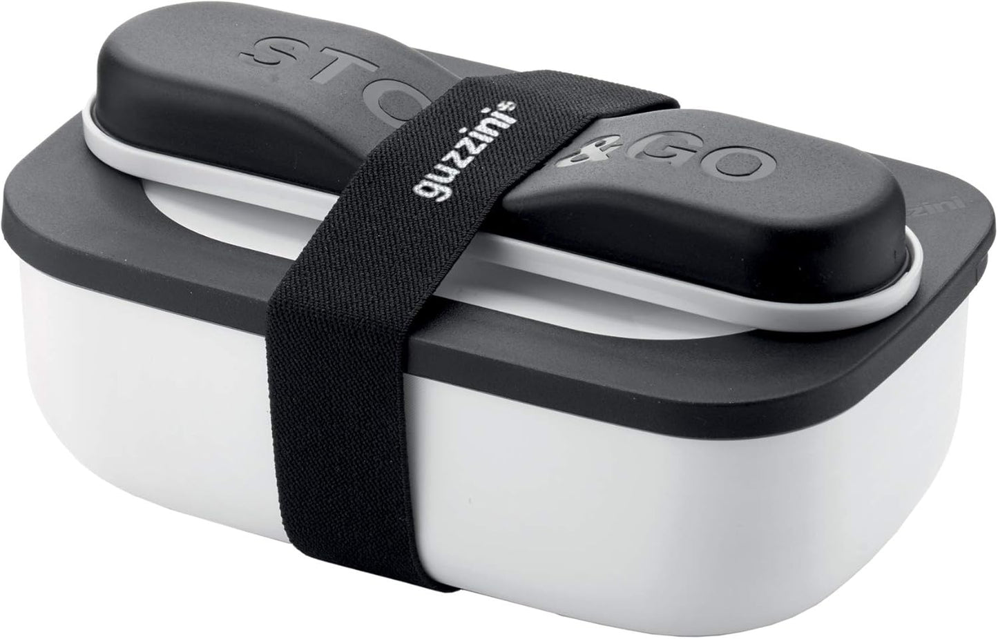 Lunchbox mit Reisebesteck, One Size Weiss