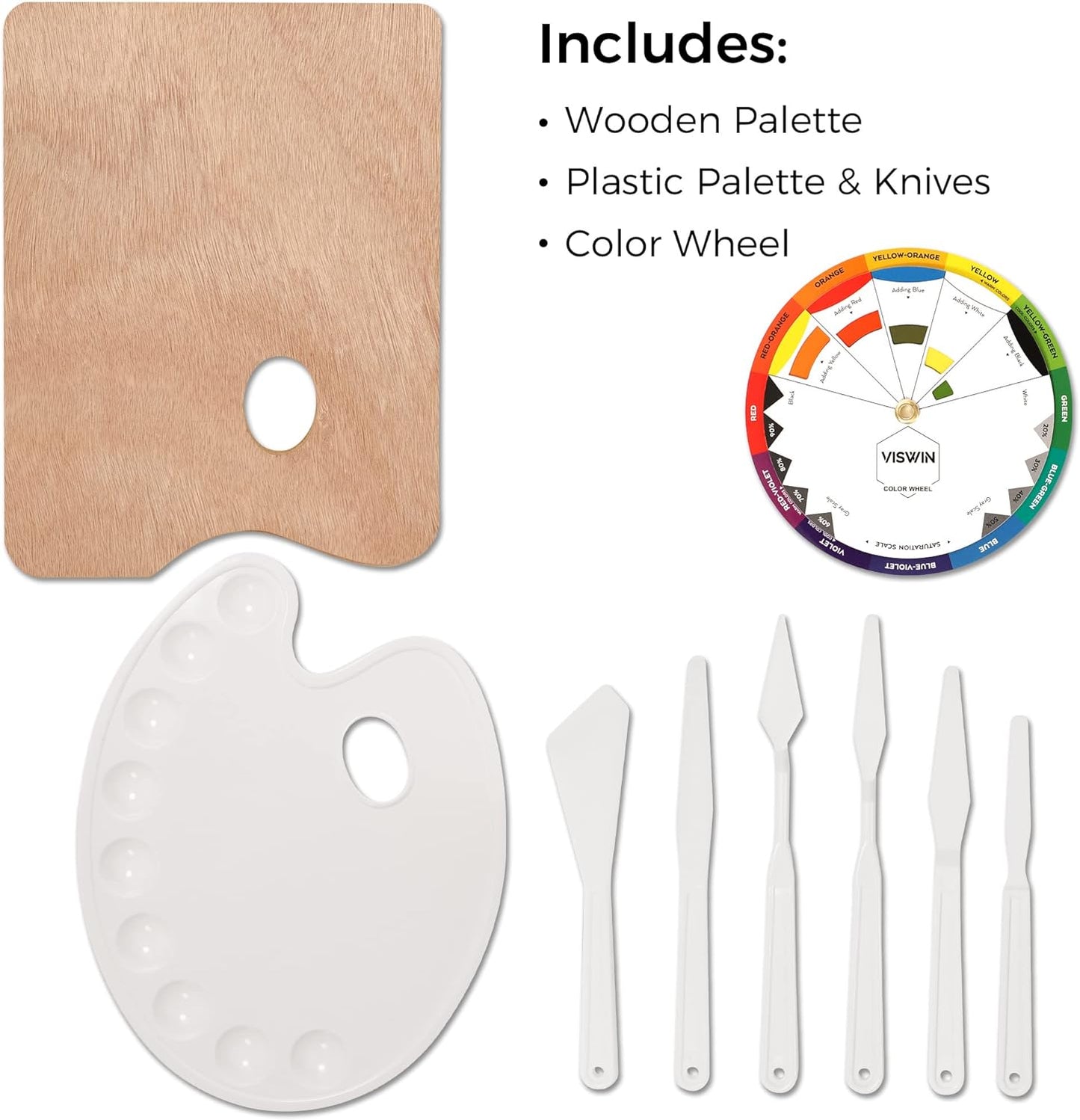 Acrylfarben-Set mit Kofferstaffelei, Deluxe kit with french easel