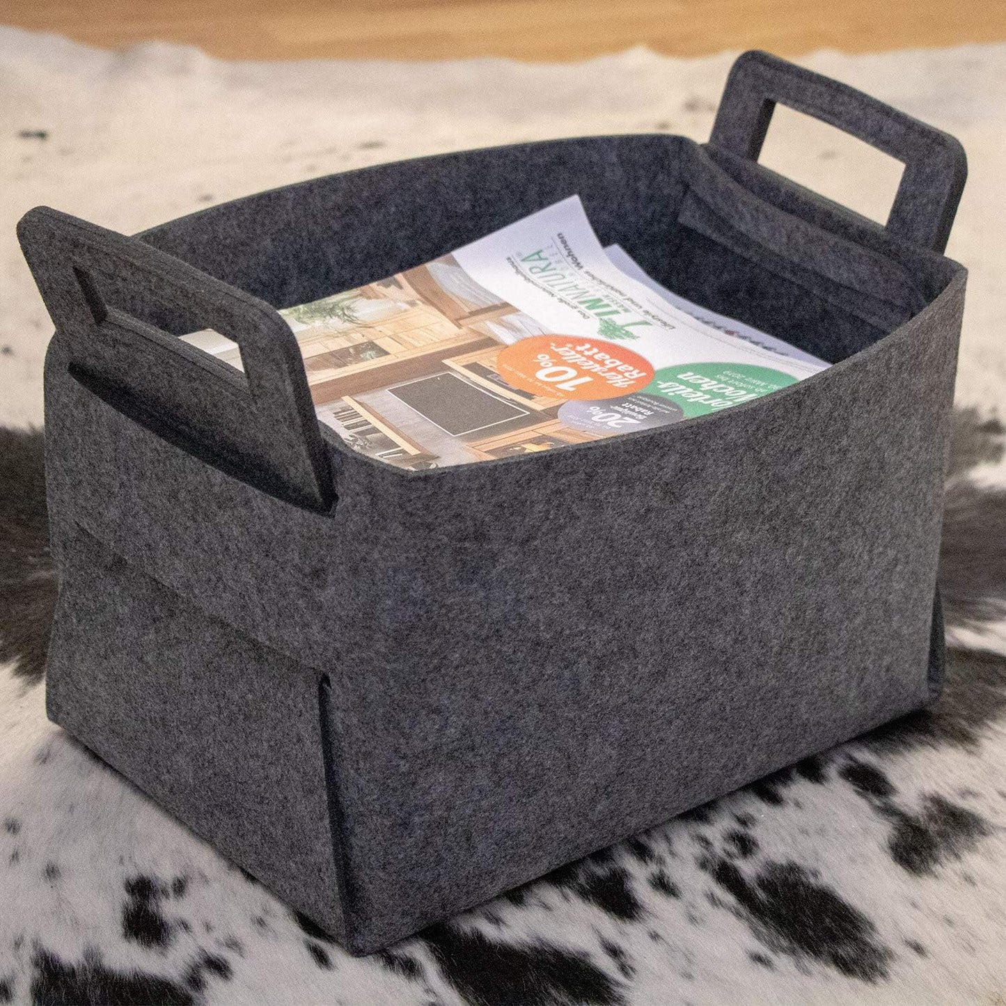 Filzkorb XL für Kaminholz