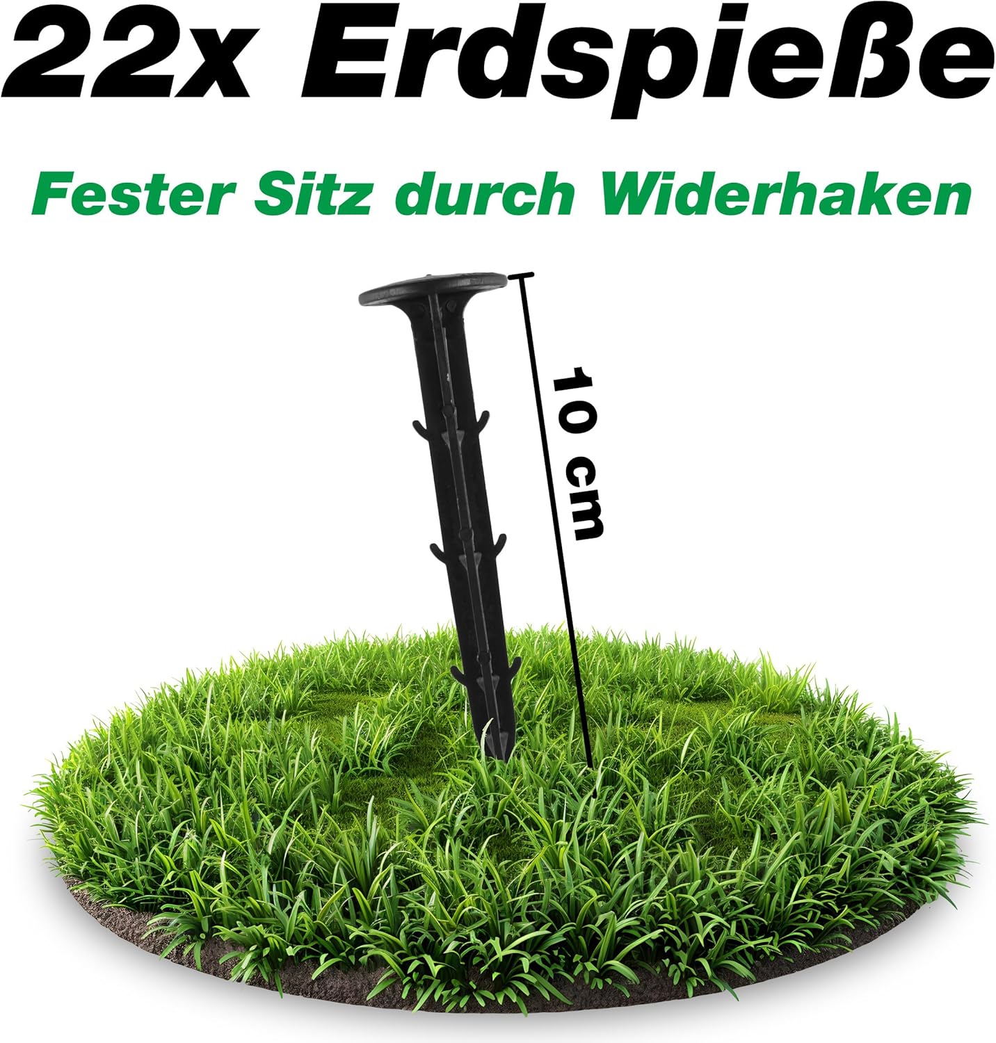 Feinmaschiges Teichabdecknetz mit Erdspiessen, 5x6m, 5x6m