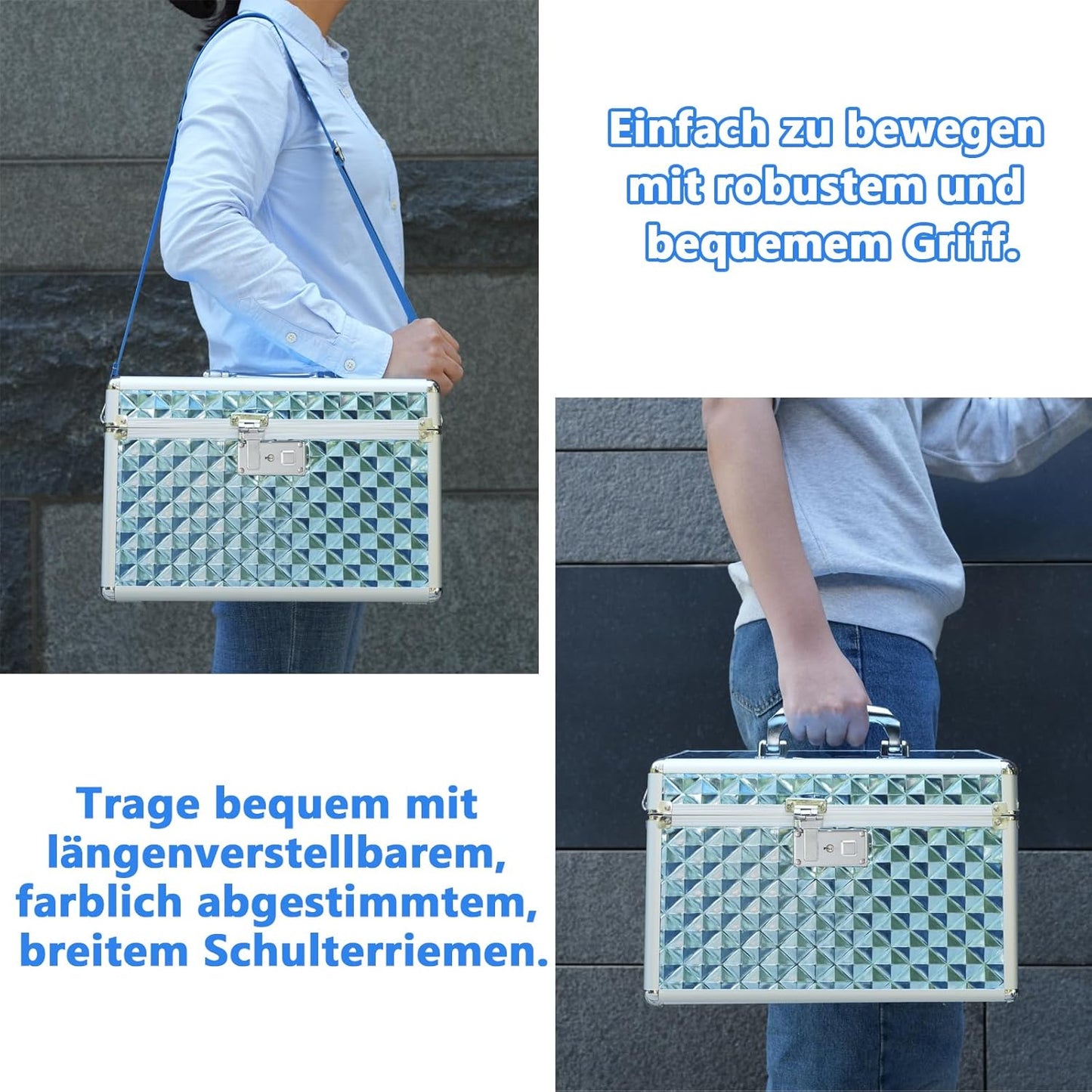 Abschliessbare Medikamentenbox, Blue Large