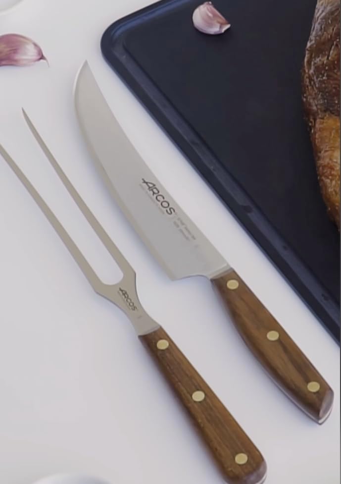 Serie Nordika - 2-teiliges Grillset, Braun 2 Stücke Grillbestecksets