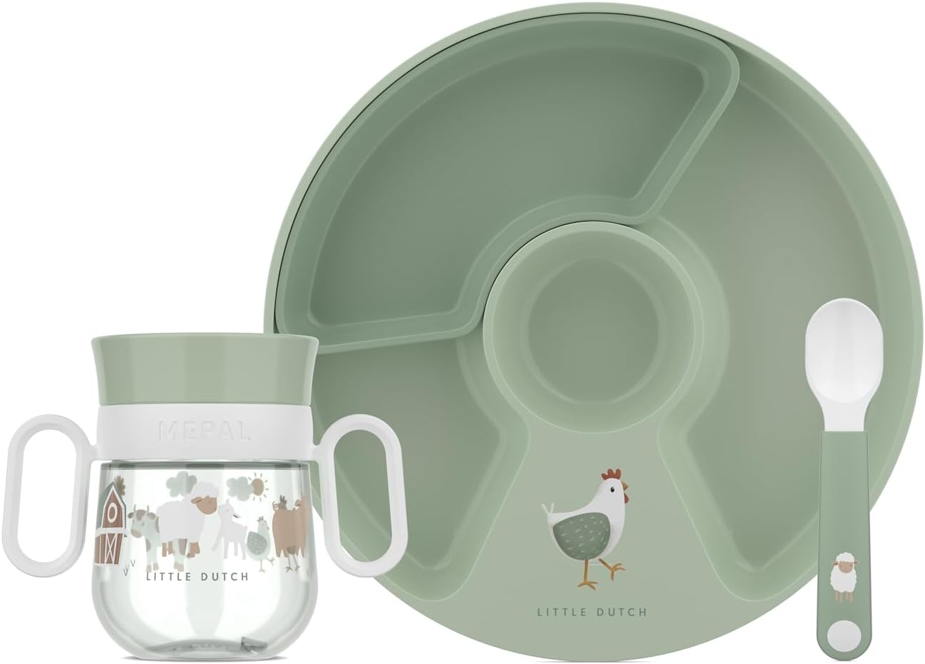 Set Babygeschirr Mio 3-teilig Little Farm, New Babygeschirr Set Little Farm
