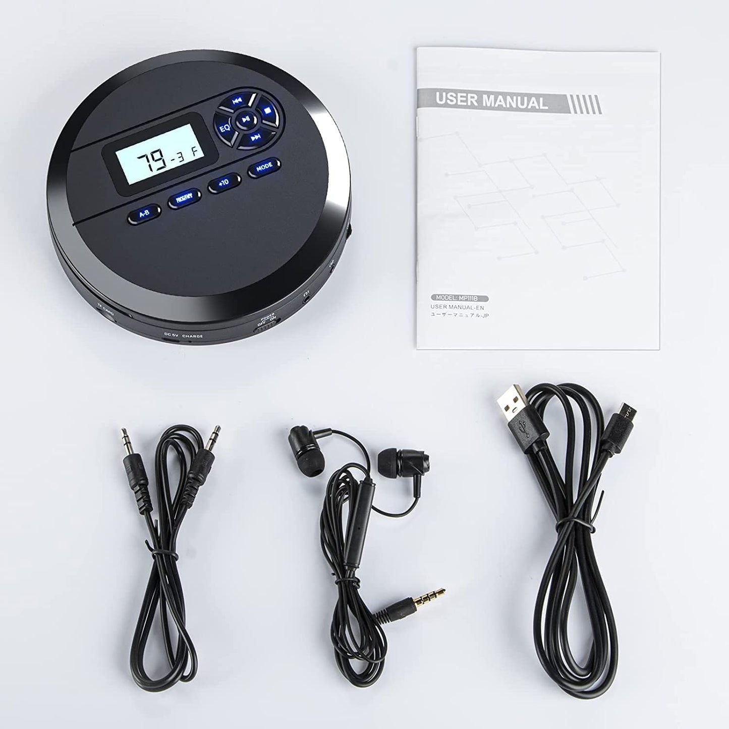 Tragbarer CD-Player mit Lautsprechern
