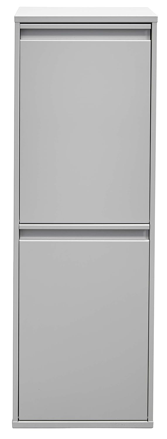 Mülltrennsystem mit 2 Fächern, Grau / Basic - Ohne Aufbewahrungsbox