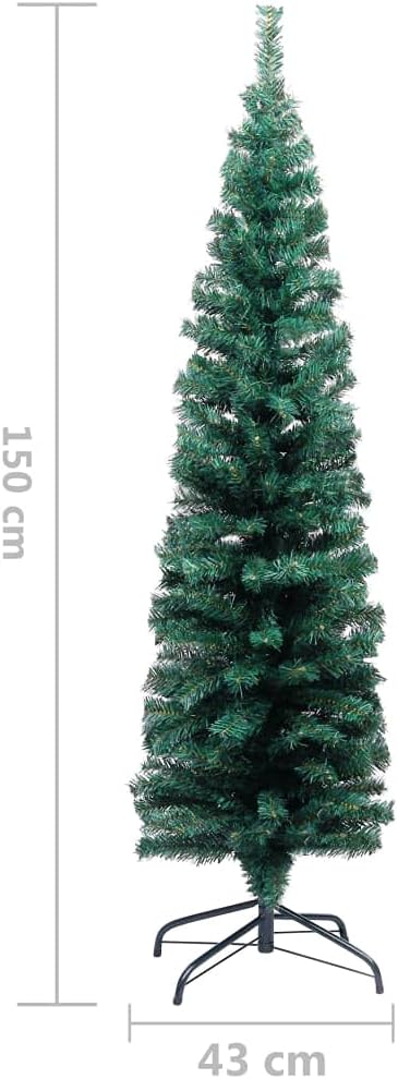 Künstlicher Weihnachtsbaum mit Ständer, Grün, Ohne Beschneiung/ 150 x 43 cm