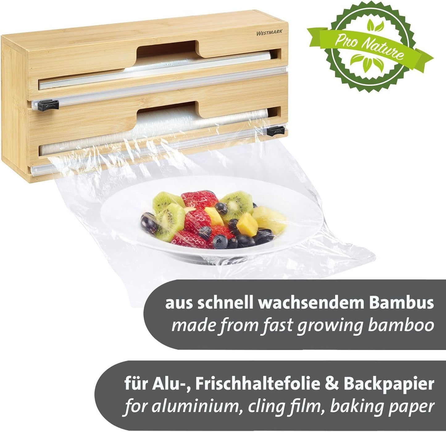 Folienspender mit Schneidvorrichtung, Braun
