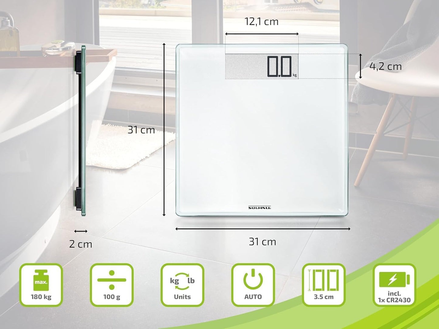 Digitale Personenwaage Style Sense Comfort 100, 100
