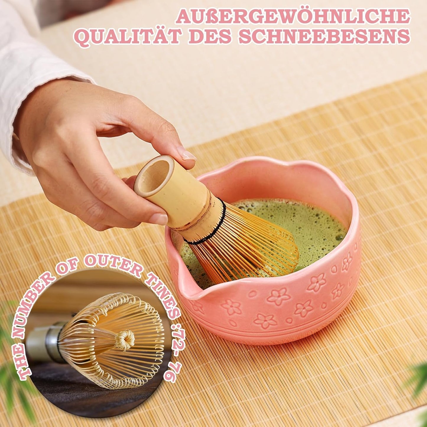 Matcha Tee-Set, Rosa