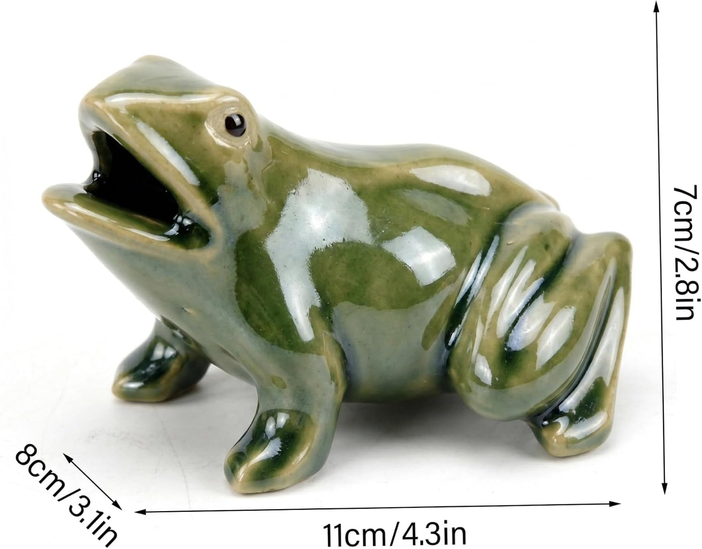 Frosch Wasserspeier, 11x9x7cm