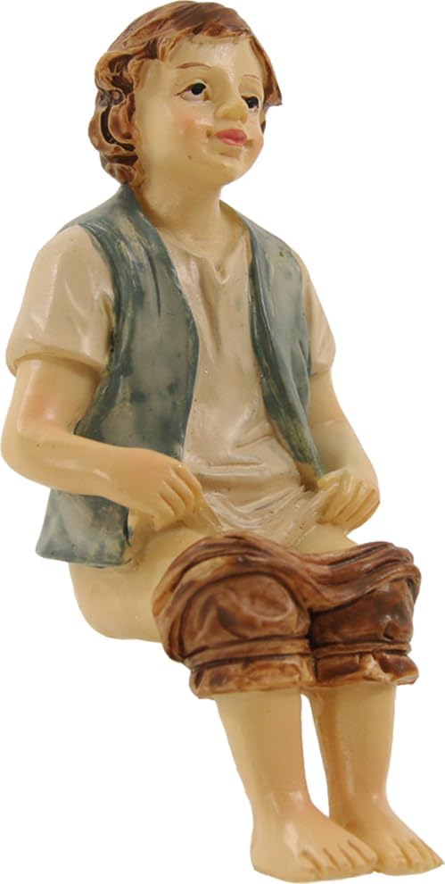 Krippenfigur Klositzer (7 cm, handbemalt), Sitzer
