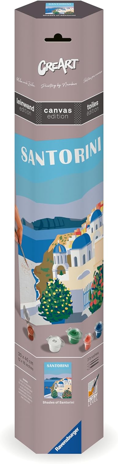 CreArt Malen-nach-Zahlen-Set Santorini