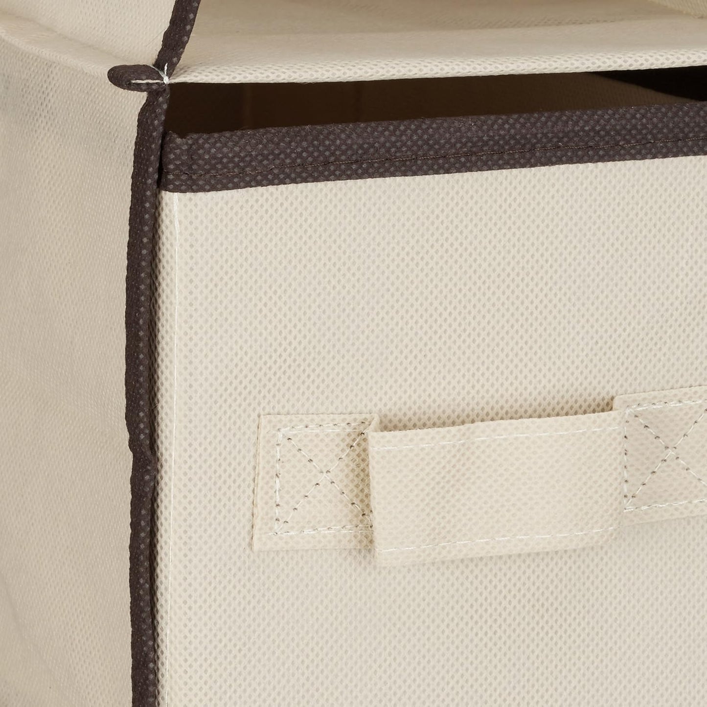 3er-Pack Hängeregal mit 6 Fächern und 2 Schüben, Beige, Dunkelbraun
